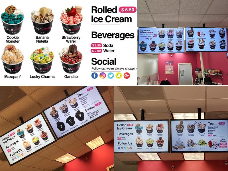 ChopChop - Rolled Ice Cream & Snacks Menu