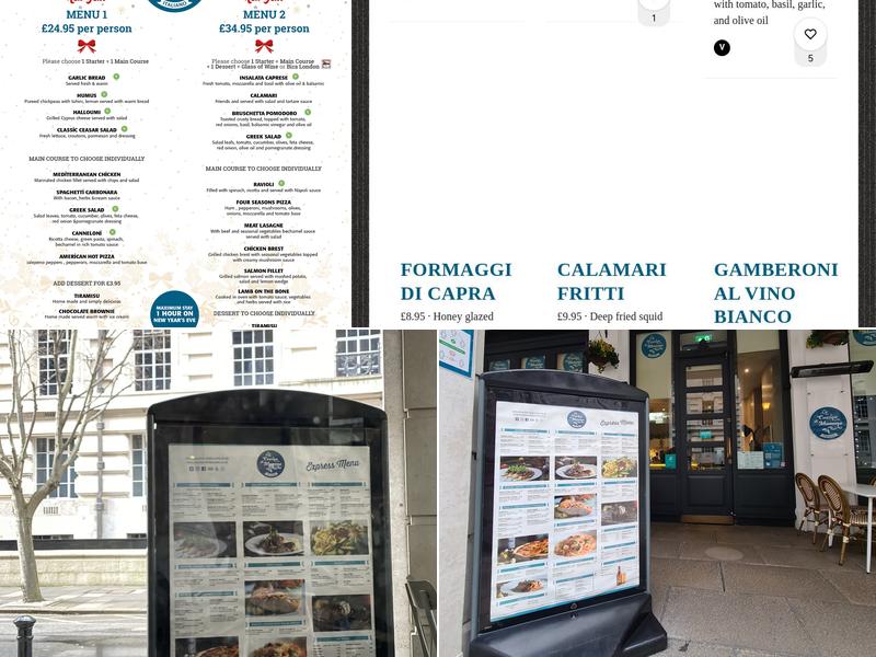 La Cucina Di Mamma Menu