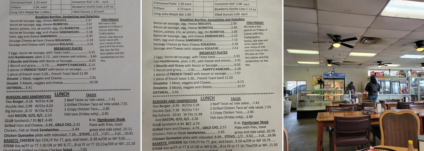 Dee's Deelicous Donuts Menu