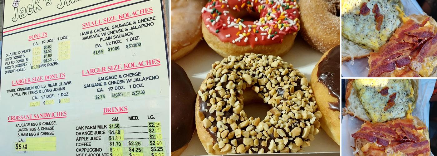 Jack N' Jill Donuts Menu