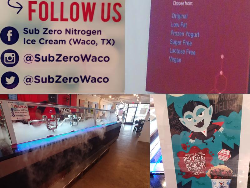 Sub Zero Nitrogen Ice Cream Menu