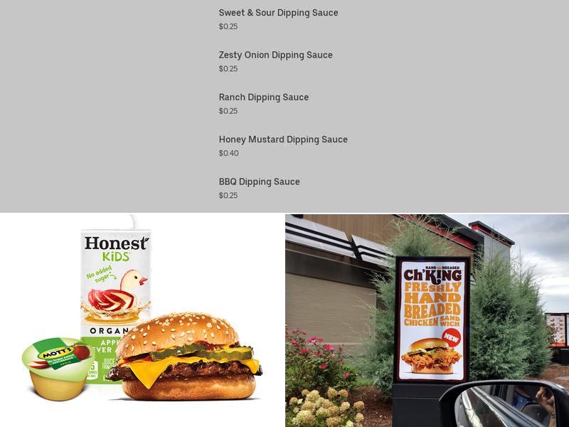 Burger King Menu