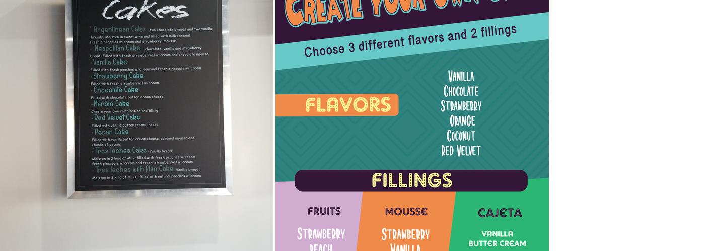 Tango Bakery & Cafe Menu