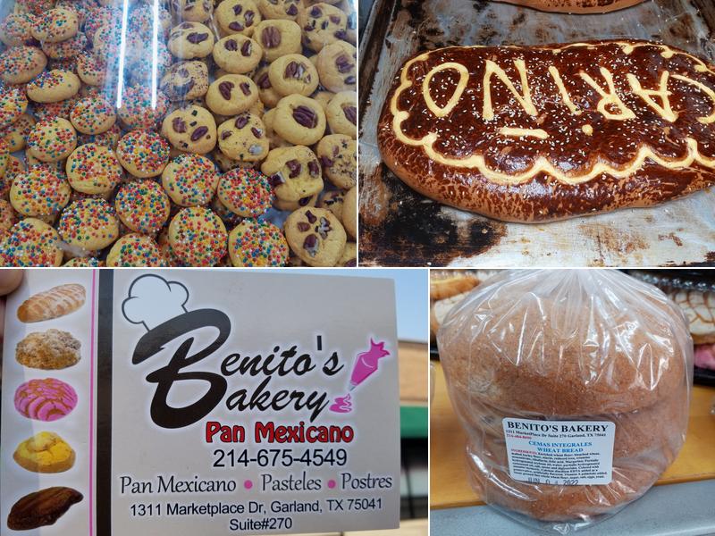 Benito's Bakery Menu