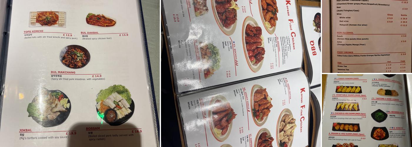 CheeMc Elephant&Castle Menu