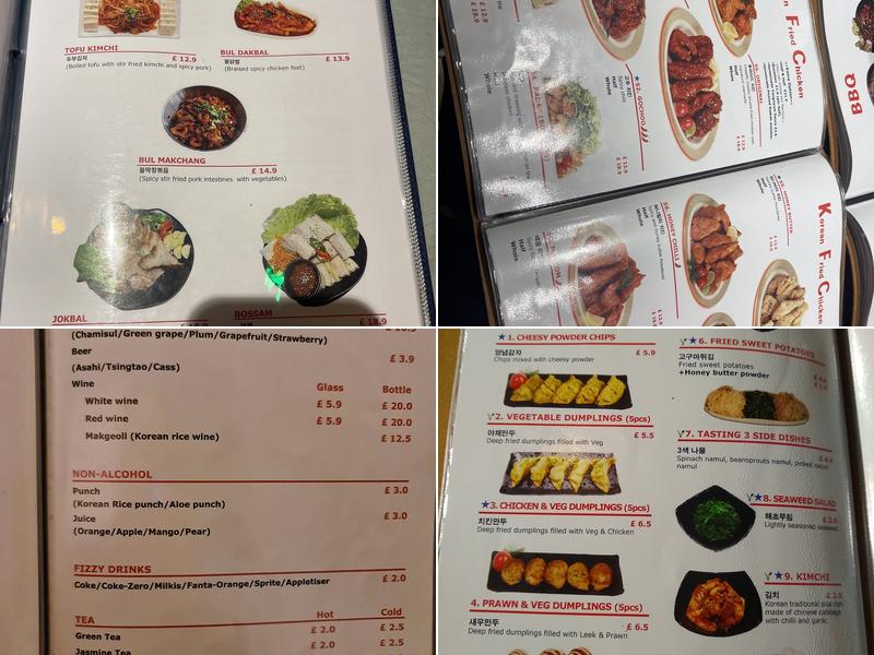 CheeMc Elephant&Castle Menu