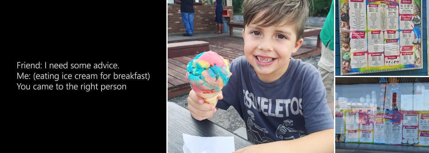 The Frosty Cove Menu