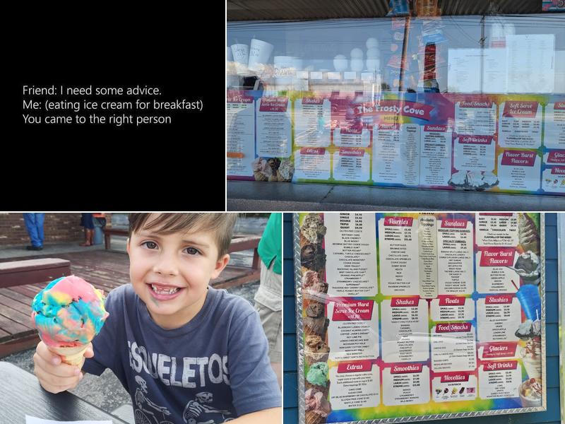 The Frosty Cove Menu