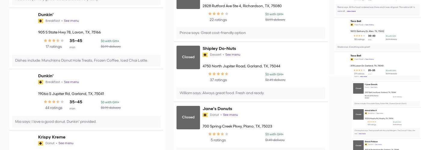 Sachse Donuts Menu