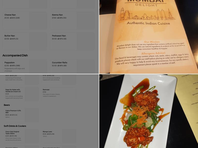 Mumbai Delight Menu