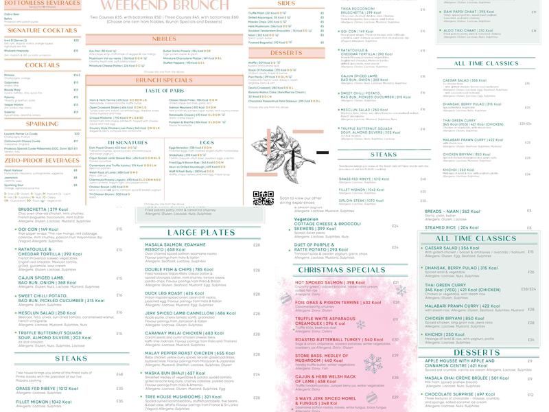 Th@51 Restaurant and Bar Menu