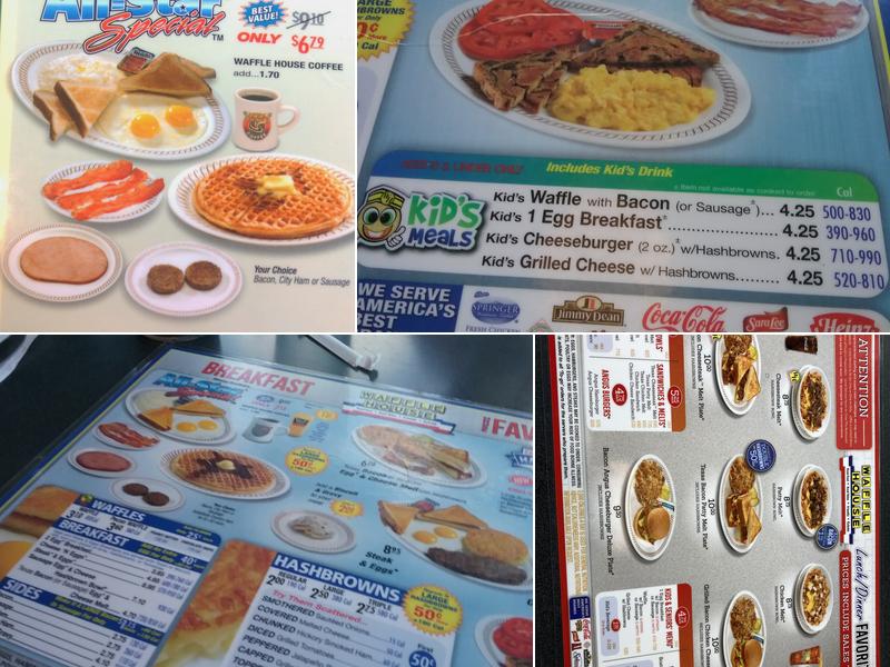 Waffle House Menu