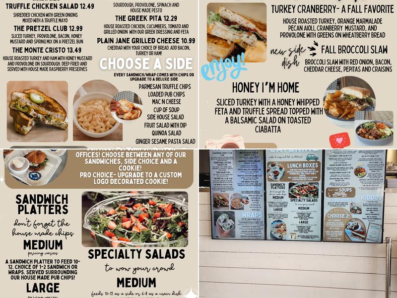 The Ruffled Cup Menu