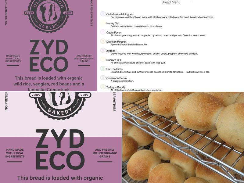 Old Mission Bakery Menu