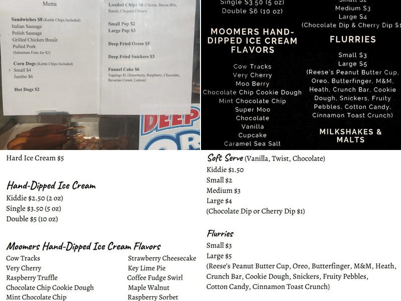 Clarke's Dairy King Menu