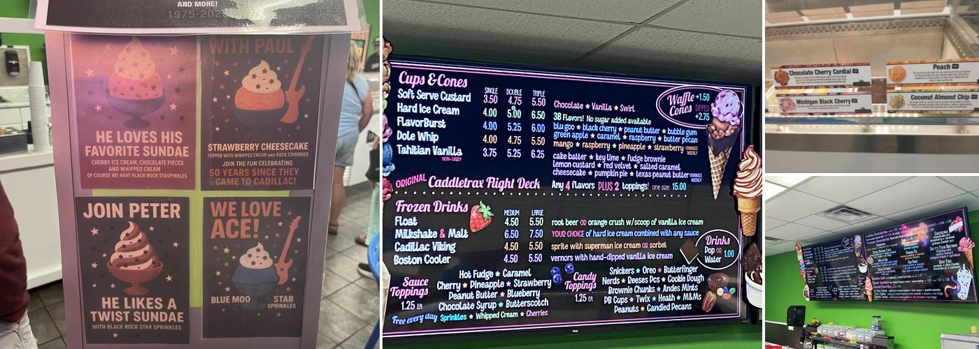 Cone Lickers Menu