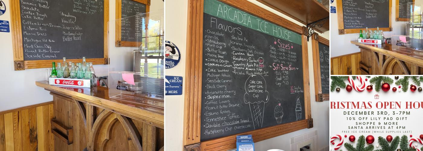 Arcadia Ice House Menu