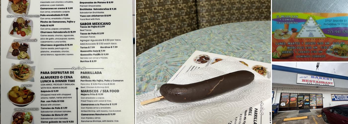 Bety's Bakery and Restaurant Menu