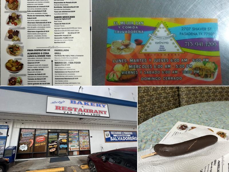 Bety's Bakery and Restaurant Menu