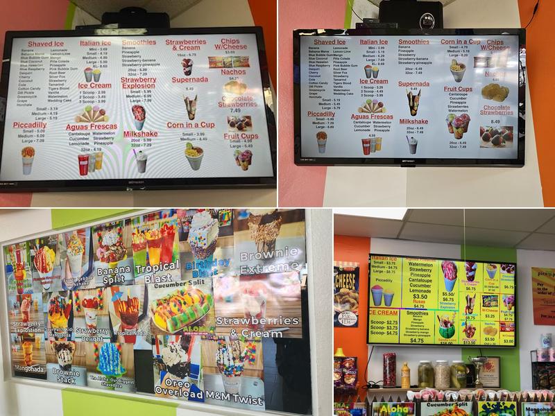 Aloha Shaved Ice Menu