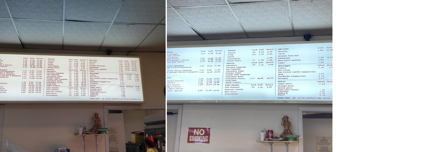 Danny's Donut Shop Menu