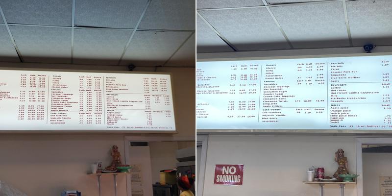 Danny's Donut Shop Menu