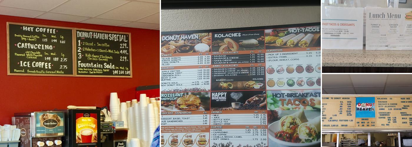Donut Haven Menu