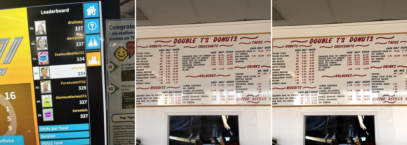 Double T's Donuts Menu