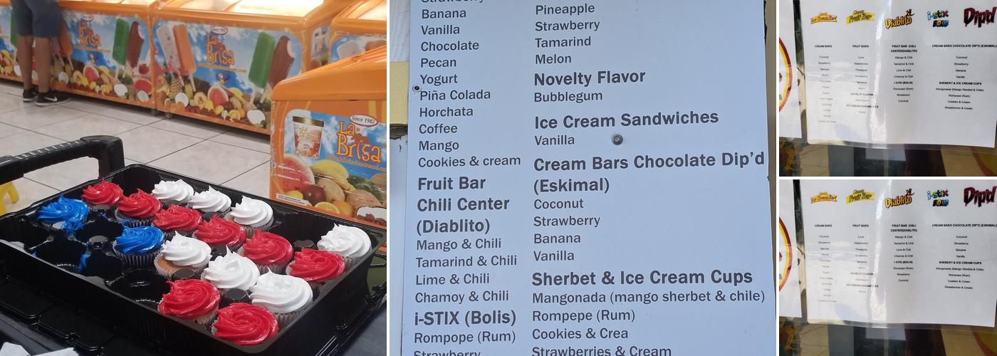 La Brisa Ice Cream Menu