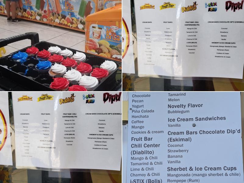 La Brisa Ice Cream Menu