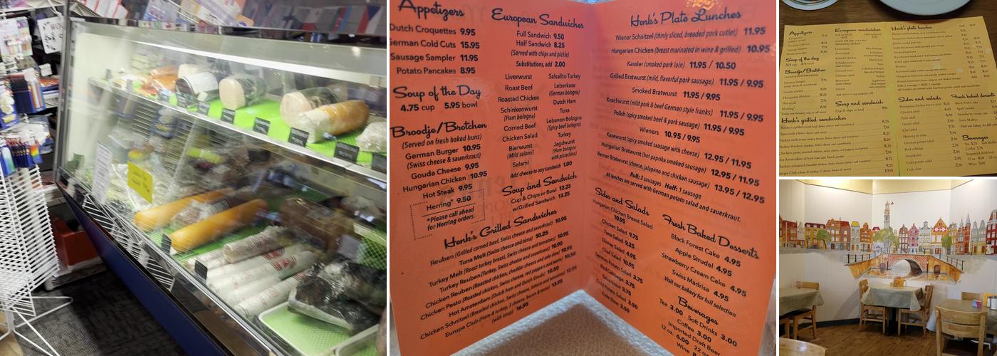 Henk's European Deli & Black Forest Bakery Menu