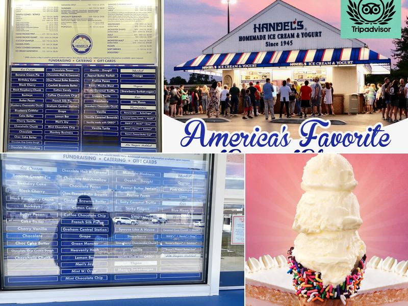 Handel's Ice Cream Poland Ohio Menu