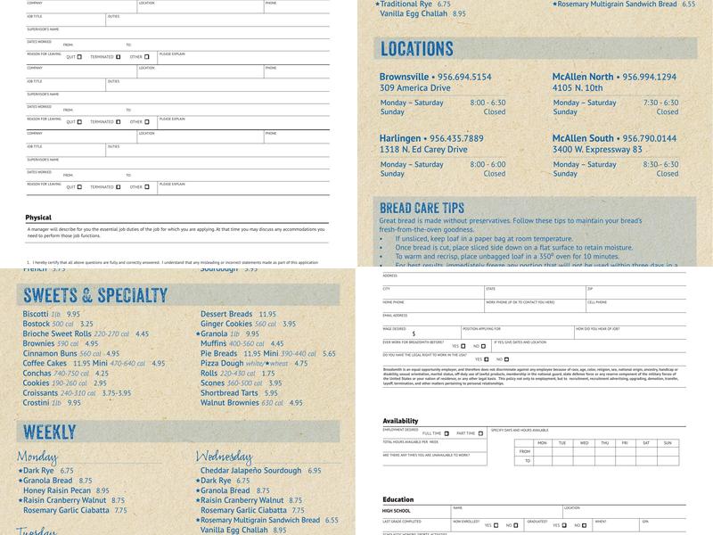 Breadsmith Menu