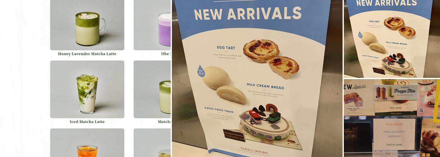 Tous Les Jours Bakery Menu