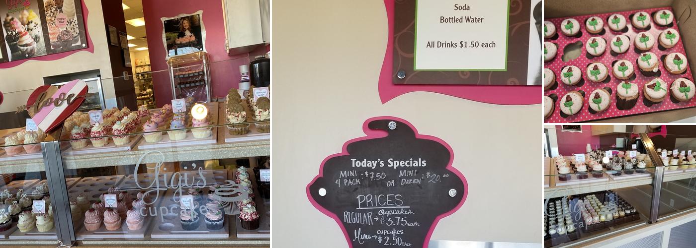 Gigi's Cupcakes Menu