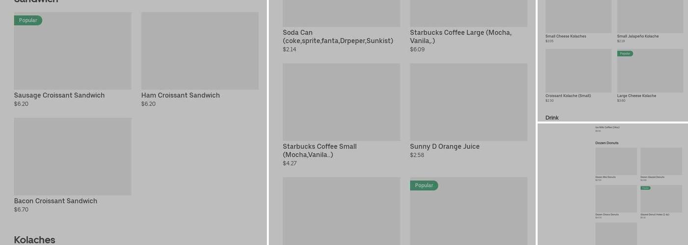 Luna Donuts Menu