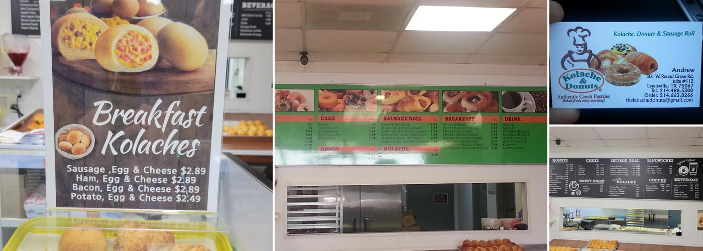Kolache & Donuts Menu