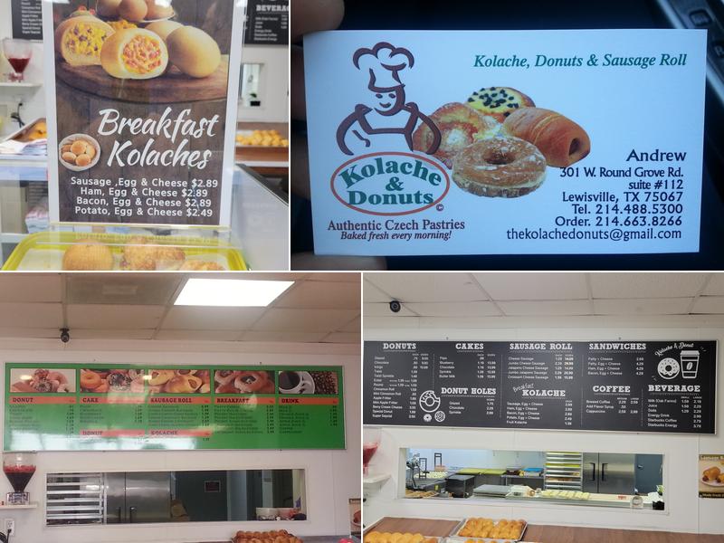 Kolache & Donuts Menu