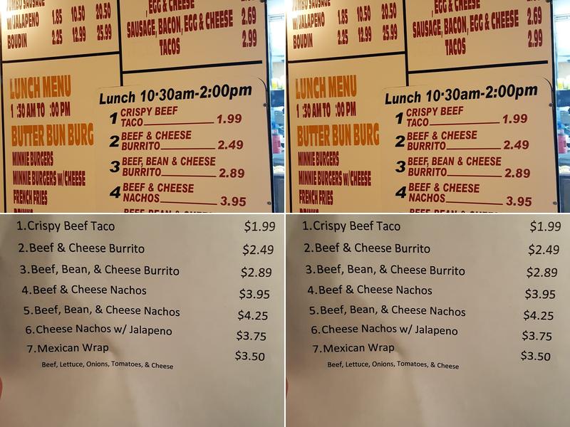 Dawn Donuts Menu