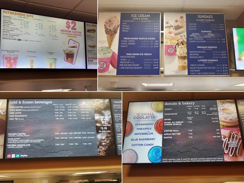 Dunkin' Menu