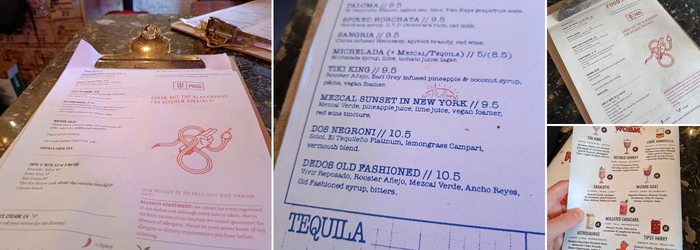 Dos Dedos Menu