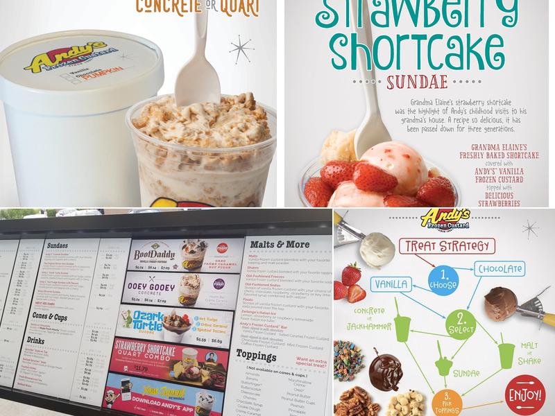 Andy's Frozen Custard Menu