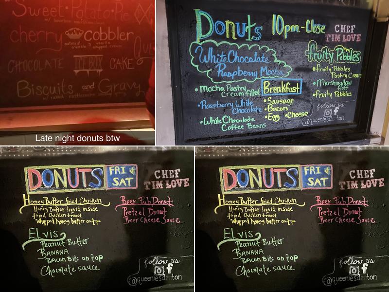 Back Dough Menu