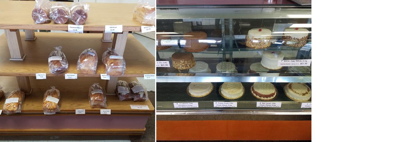 Stein's Bakery Menu