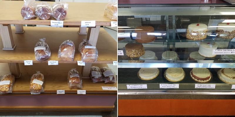 Stein's Bakery Menu