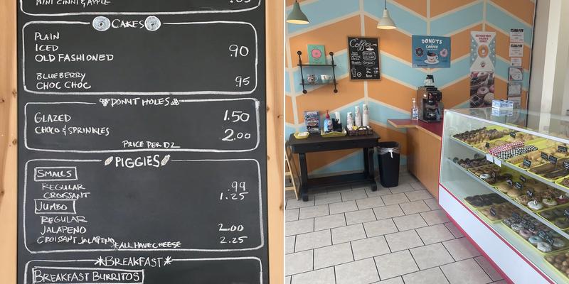 Holey Donuts Menu