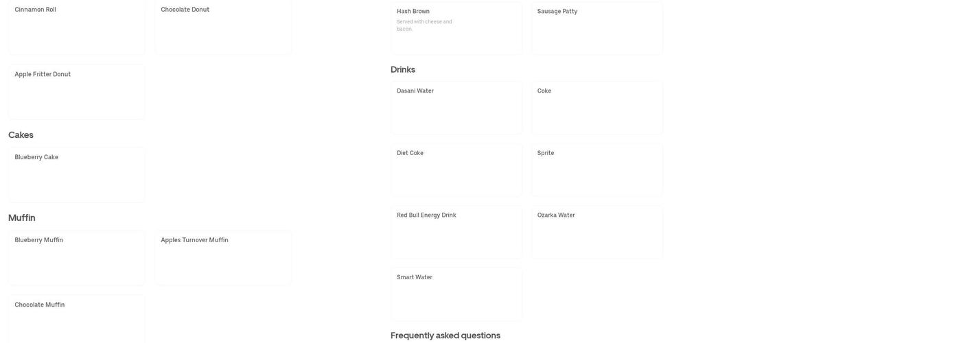 D J Donuts Menu