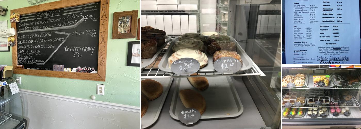 Fat Jacks Bakery Menu