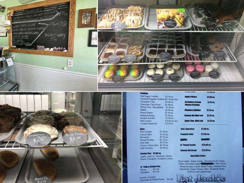 Fat Jacks Bakery Menu