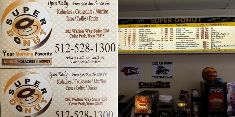 Grand Donuts Menu